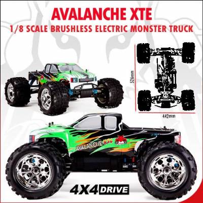 Avalanche XTE 1/8 Scale Brushless Electric Truck